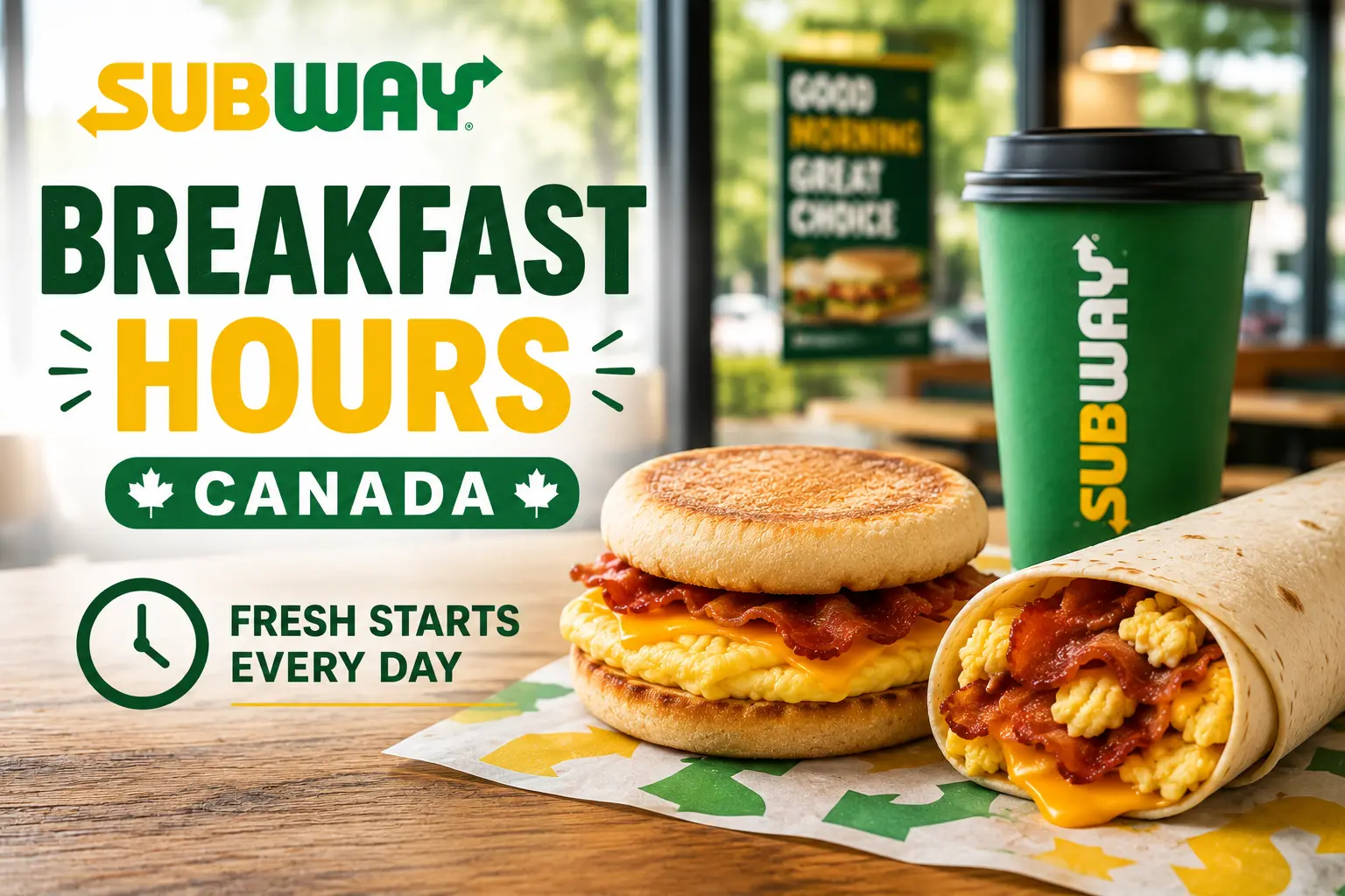 Subway breakfast hours